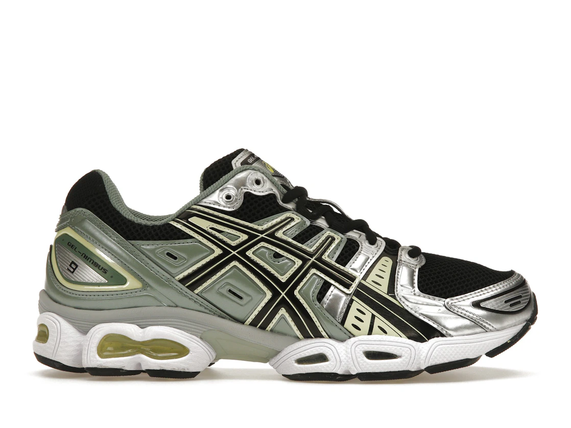 ASICS Gel-Nimbus 9 Black Green Yellow Silver