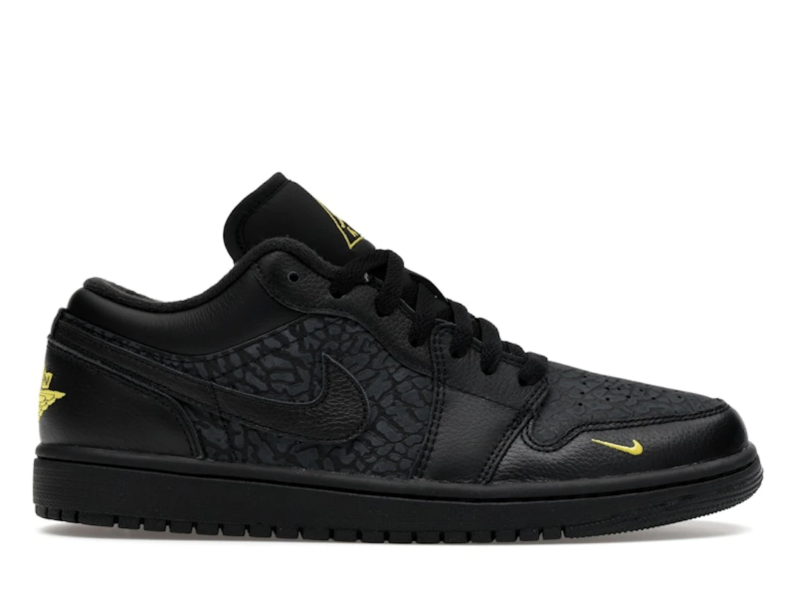 Nike Air Jordan 1 Low Black Elephant Print