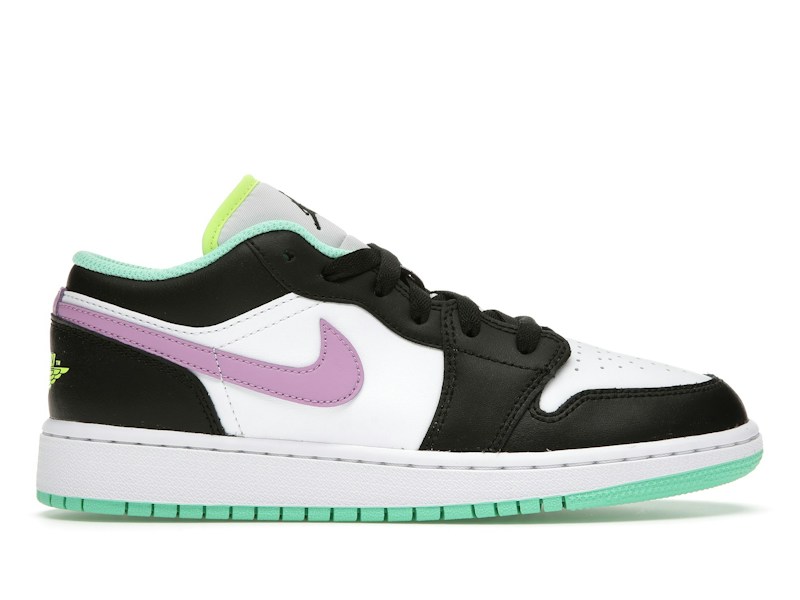 Nike Jordan 1 Low Green Glow Violet Shock