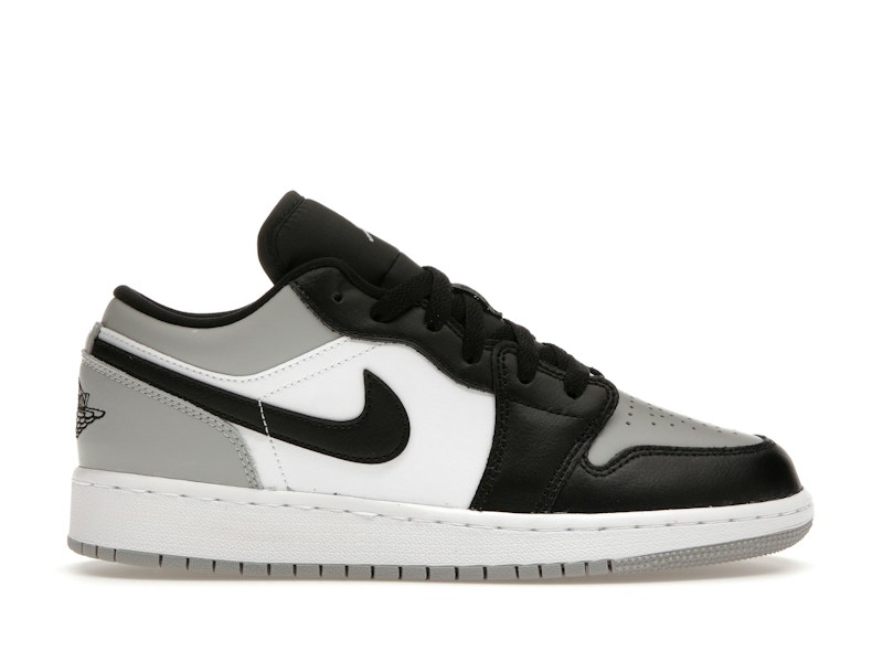 Nike Air Jordan 1 Low (GS) Vintage Basketball Shadow Toe Light Smoke Grey Black White