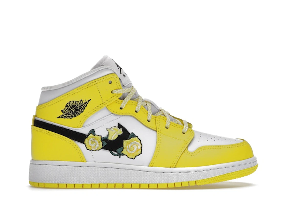 Nike Jordan 1 Mid Dynamic Yellow Floral