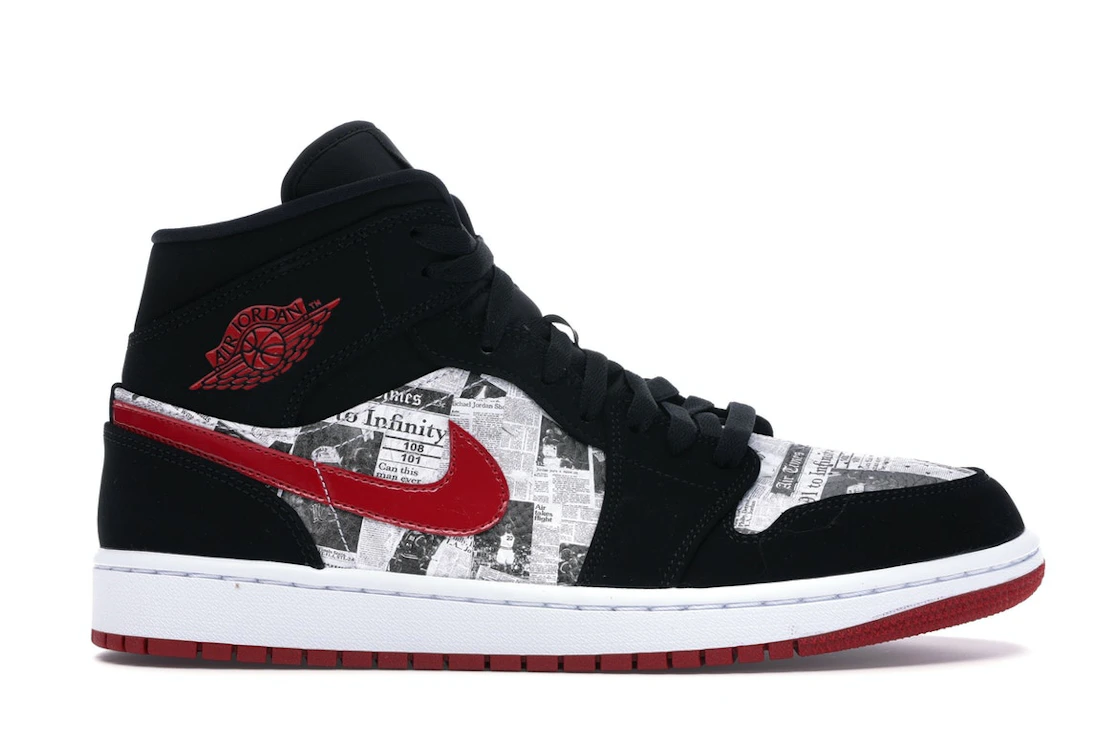 Nike Air Jordan 1 Mid SE Newspaper 'Air Times'
