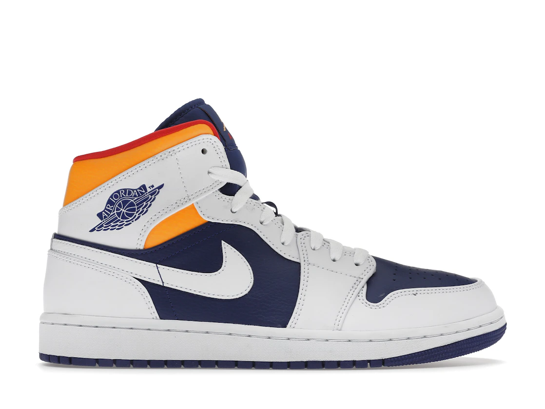 Nike Jordan 1 Mid Royal Blue Laser Orange