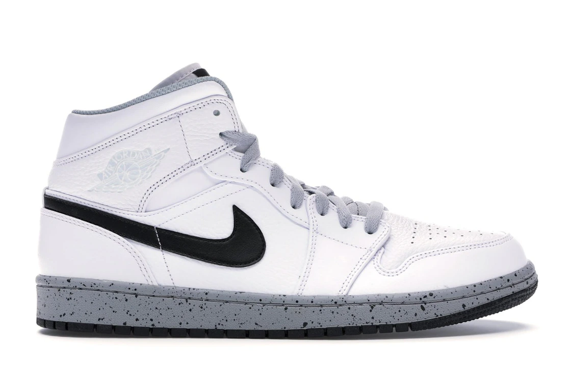 Nike Jordan 1 Mid White Cement