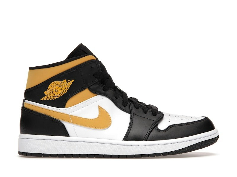 Nike Jordan 1 Mid White Pollen Black