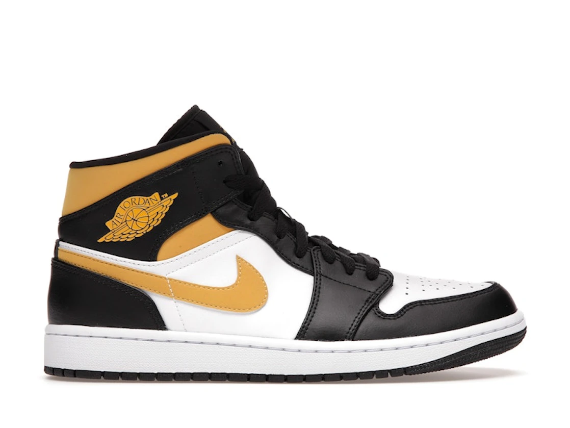 Nike Jordan 1 Mid White Pollen Black