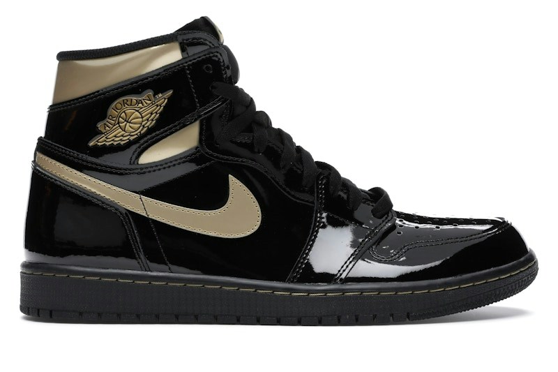 Nike Jordan 1 Retro High Black Metallic Gold (2020)