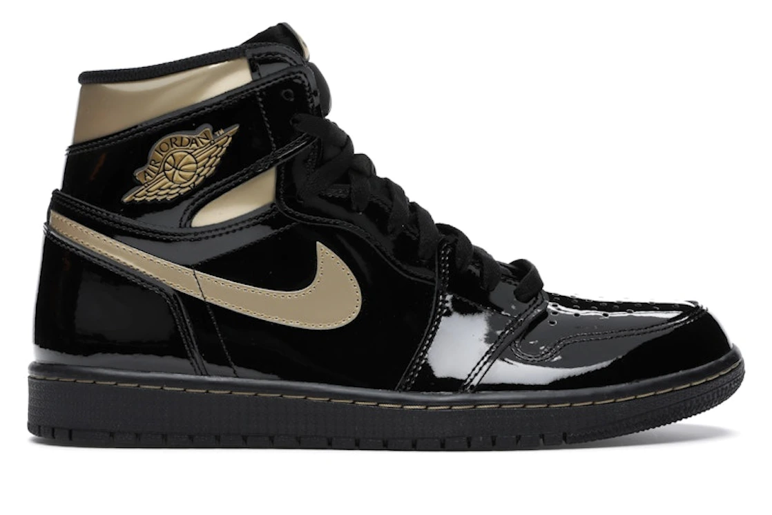 Nike Jordan 1 Retro High Black Metallic Gold (2020)