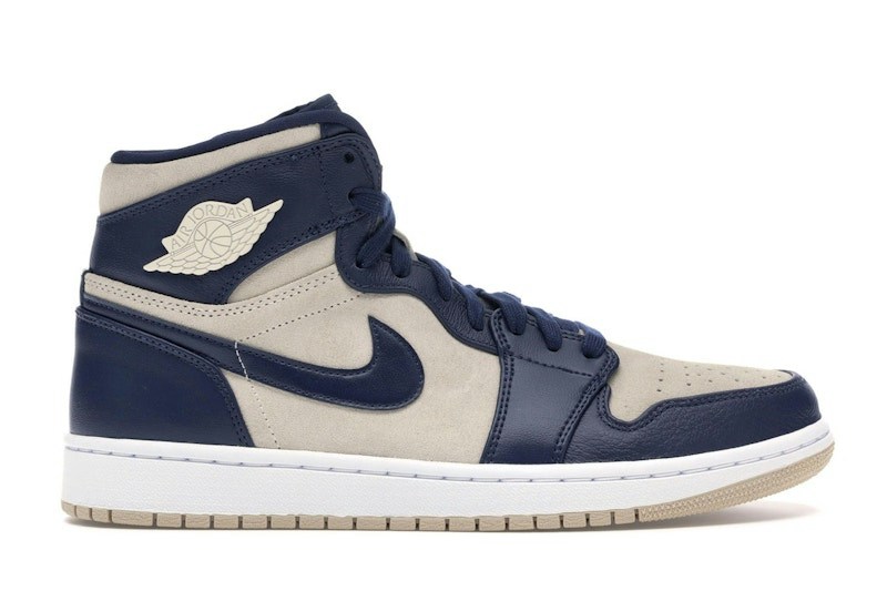 Nike Jordan 1 Retro Premium Midnight Navy Light Cream