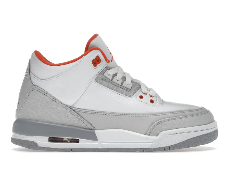 Nike Jordan 3 Retro White Crimson Grey