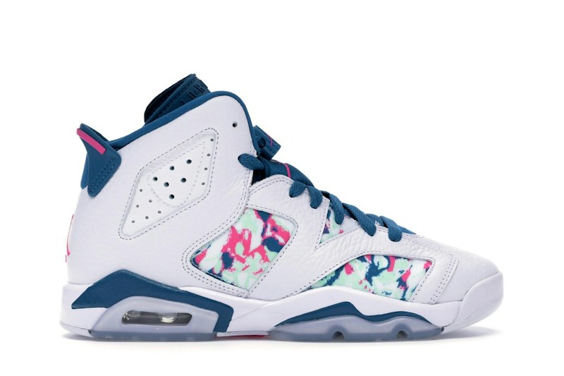 Nike Jordan 6 Retro White Laser Fuchsia Green Abyss
