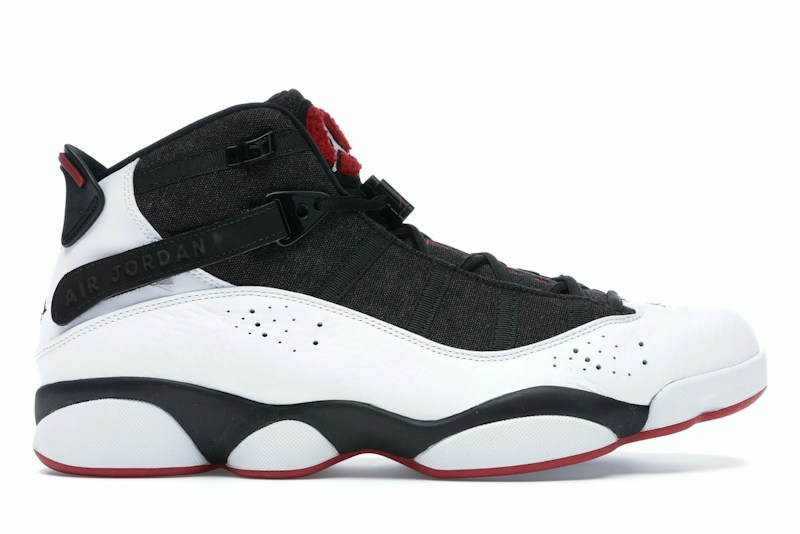 Nike Jordan 6 Rings Black White Gym Red