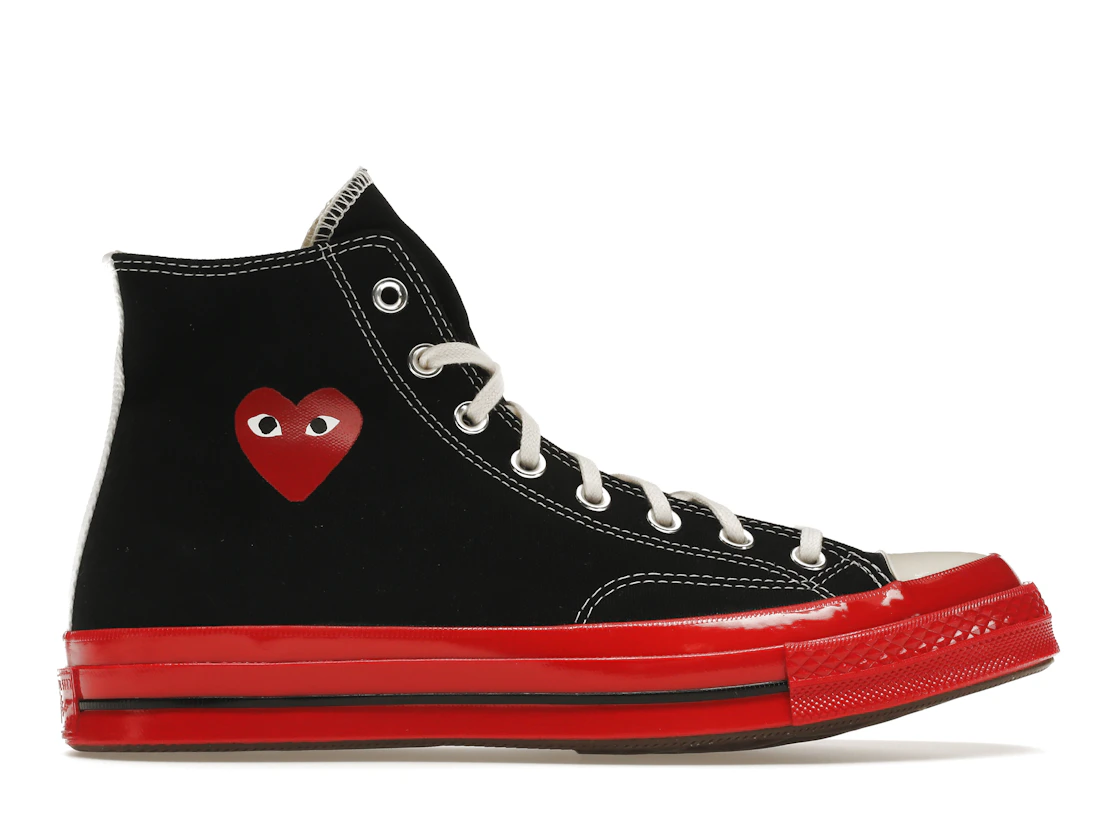 Converse Comme Des Garçons Play x Chuck 70 High Black Red