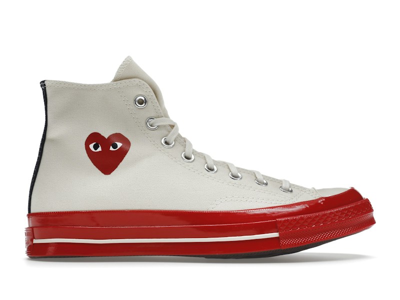 Converse Comme Des Garçons Play x Chuck 70 High Pristine Red