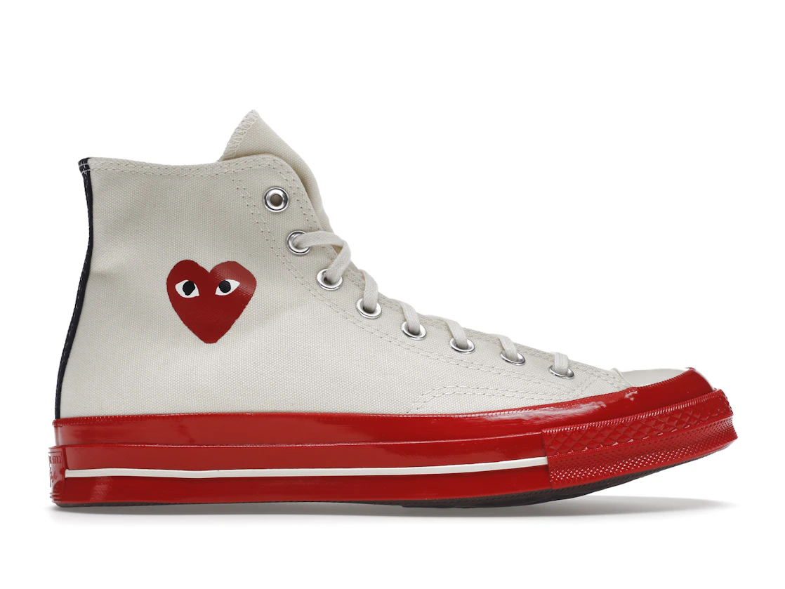 Converse Comme Des Garçons Play x Chuck 70 High Pristine Red