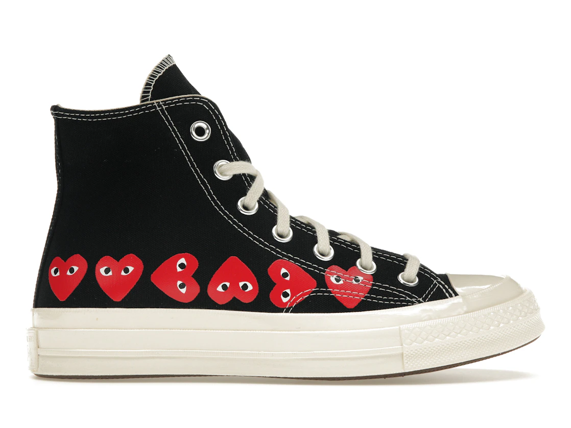 Converse x Comme Des Garçons Play Chuck 70 Multi Heart Unisex High-Top Shoe