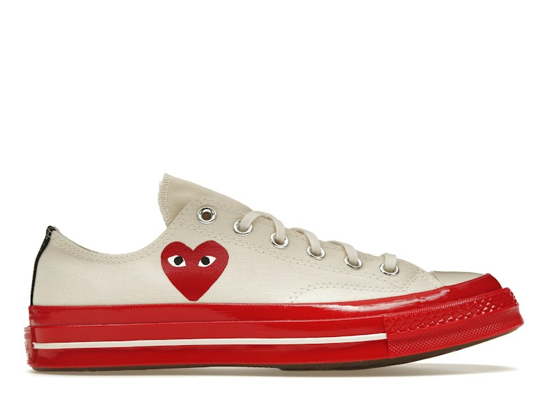 Converse Comme Des Garçons Play x Chuck 70 Low Pristine Red