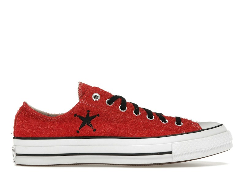 Converse x Stüssy Chuck 70 Low-Top Shoe Poppy Red