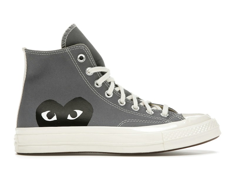 Converse Comme Des Garçons Play x Chuck 70 High Steel Gray