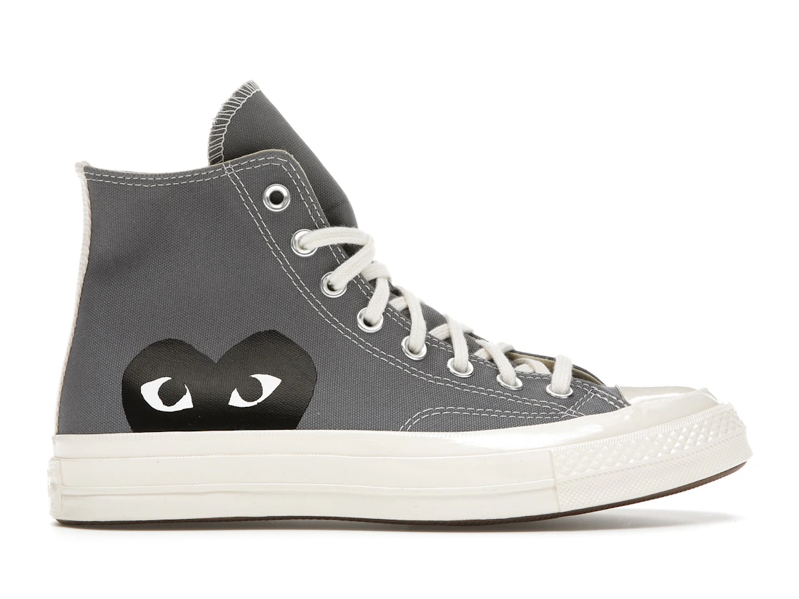 Converse Comme Des Garçons Play x Chuck 70 High Steel Gray