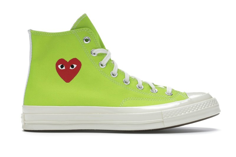 Converse Comme Des Garçons Play x Chuck 70 High Bright Green