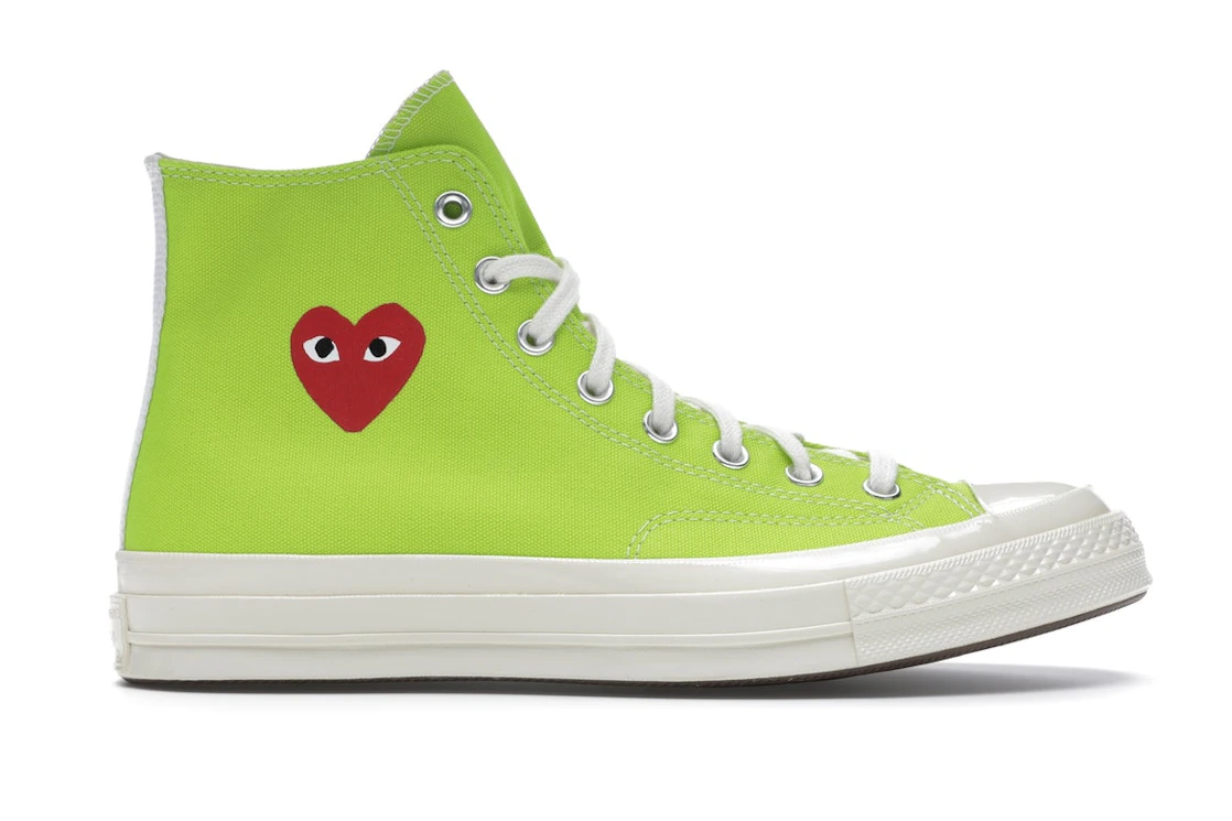 Converse Comme Des Garçons Play x Chuck 70 High Bright Green