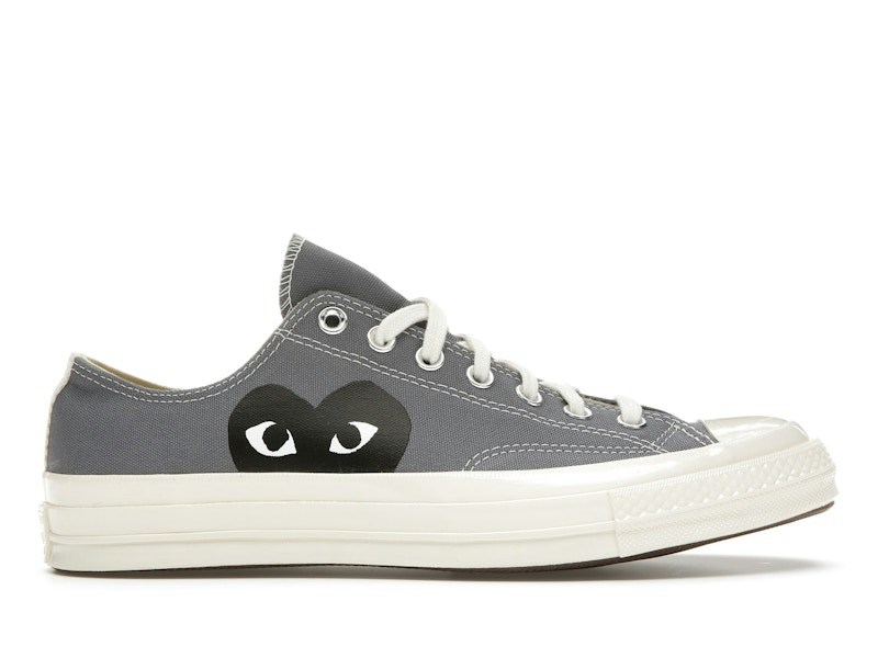 Converse Comme Des Garçons Play x Chuck 70 Low Steel Gray