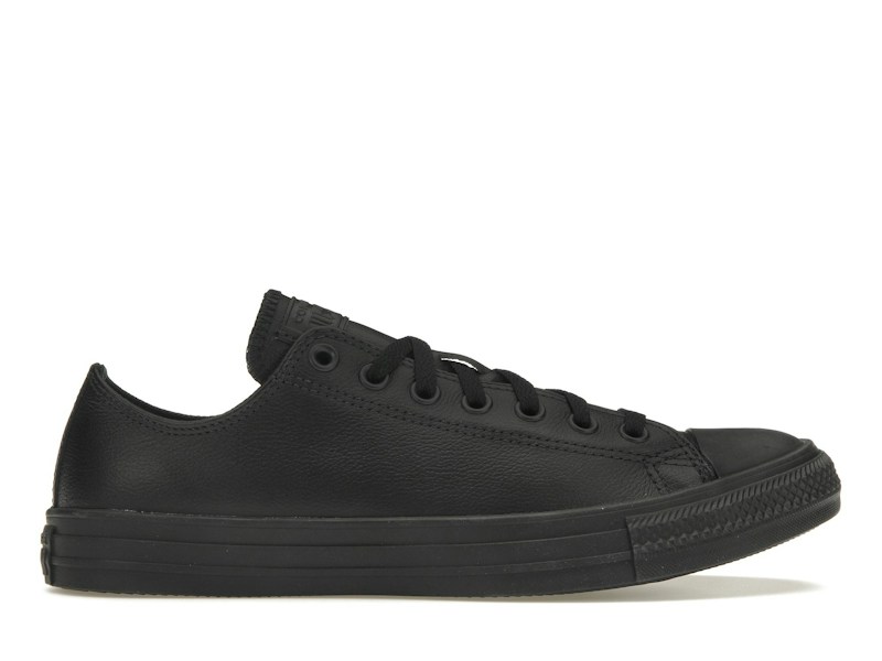 Converse 135253C полностью черные низкие кожа