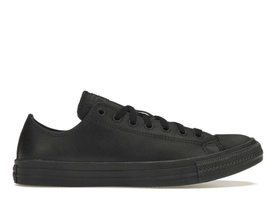 Converse 135253C полностью черные низкие кожа
