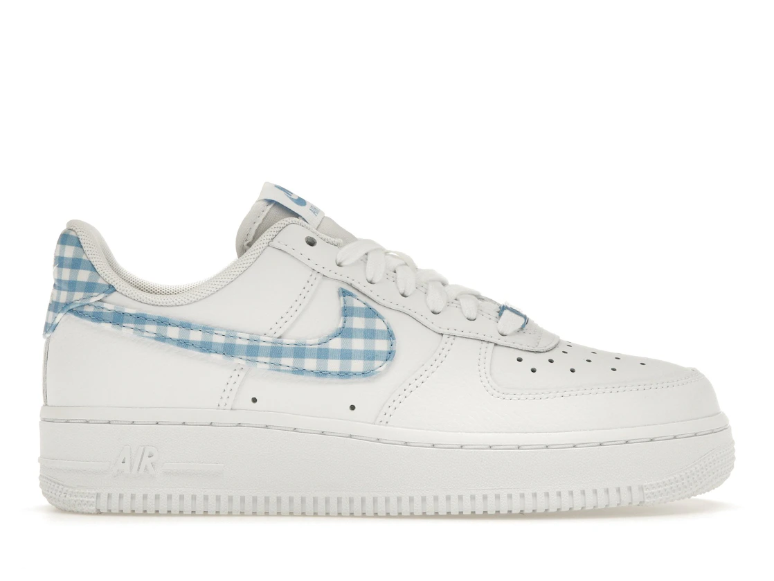 Nike Air Force 1 Low 07 Essential White University Blue Gingham