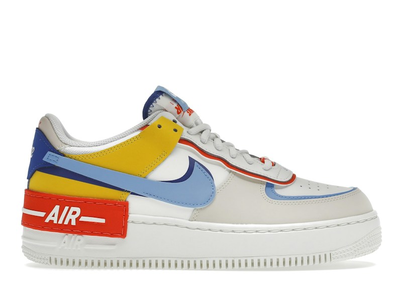 Nike Air Force 1 Low Shadow Sail Game Royal Rush Orange University Blue