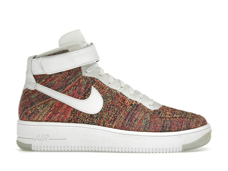 Nike Air Force 1 Mid Flyknit Multi-Color White