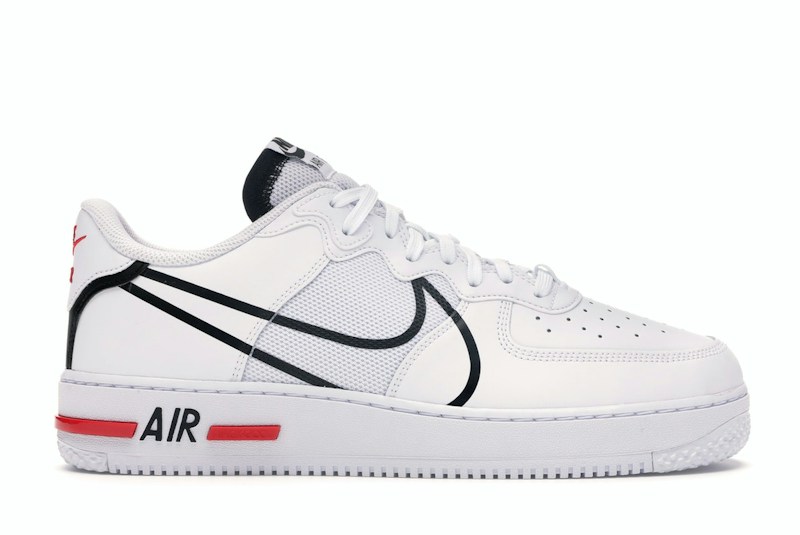 Nike Air Force 1 Low React White Red