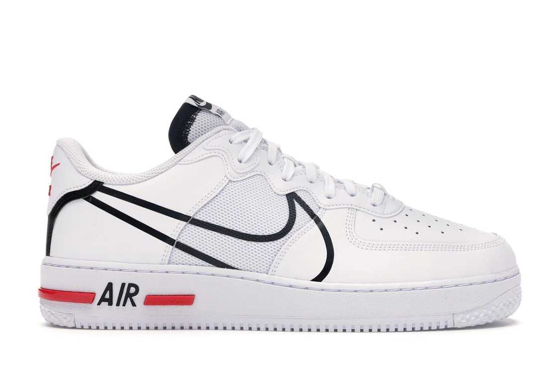 Nike Air Force 1 Low React White Red