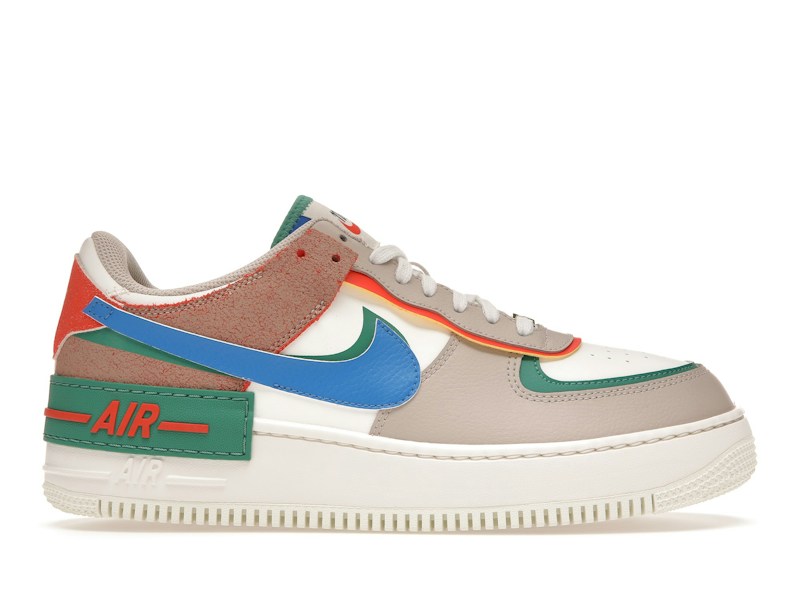 Nike Air Force 1 Low Shadow Sail Signal Blue Green