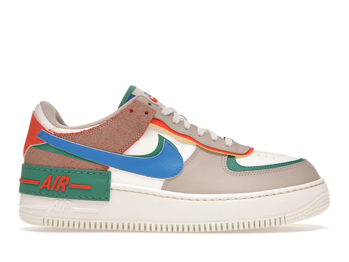 Nike Air Force 1 Low Shadow Sail Signal Blue Green