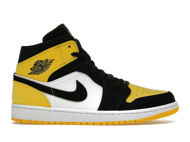 Nike Jordan 1 Mid Yellow Toe Black