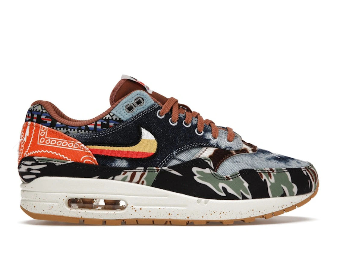 Nike Concepts x Air Max 1 Low-Top Running Blue Black Green