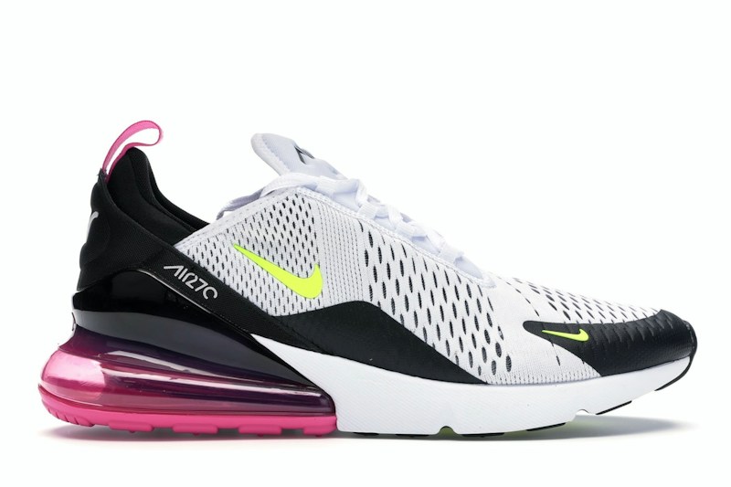 Nike Air Max 270 White Black Fuchsia Volt