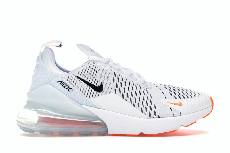 Nike Air Max 270 White Black Total Orange