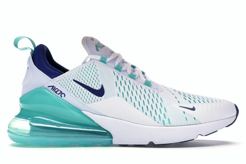 Nike Air Max 270 White Hyper Jade Deep Royal Blue