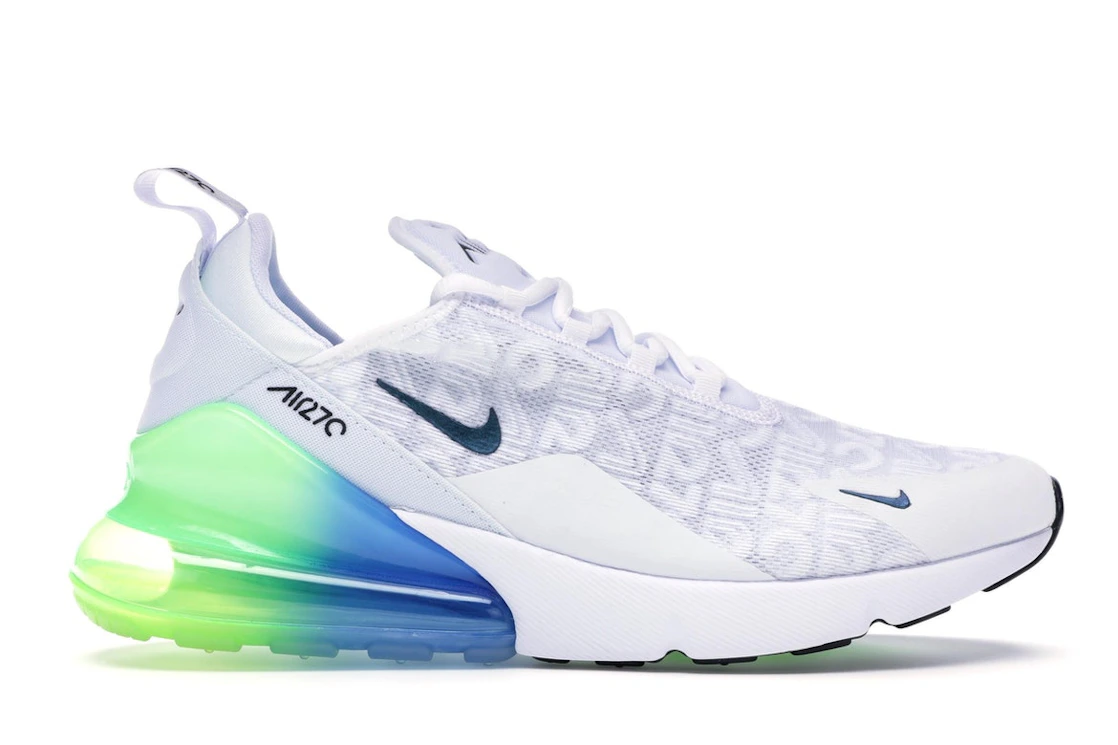 Nike Air Max 270 White Lime Blast Photo Blue