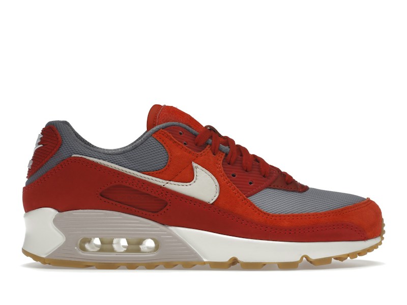 Nike Air Max 90 Premium Gym Red Smoke Grey Gum