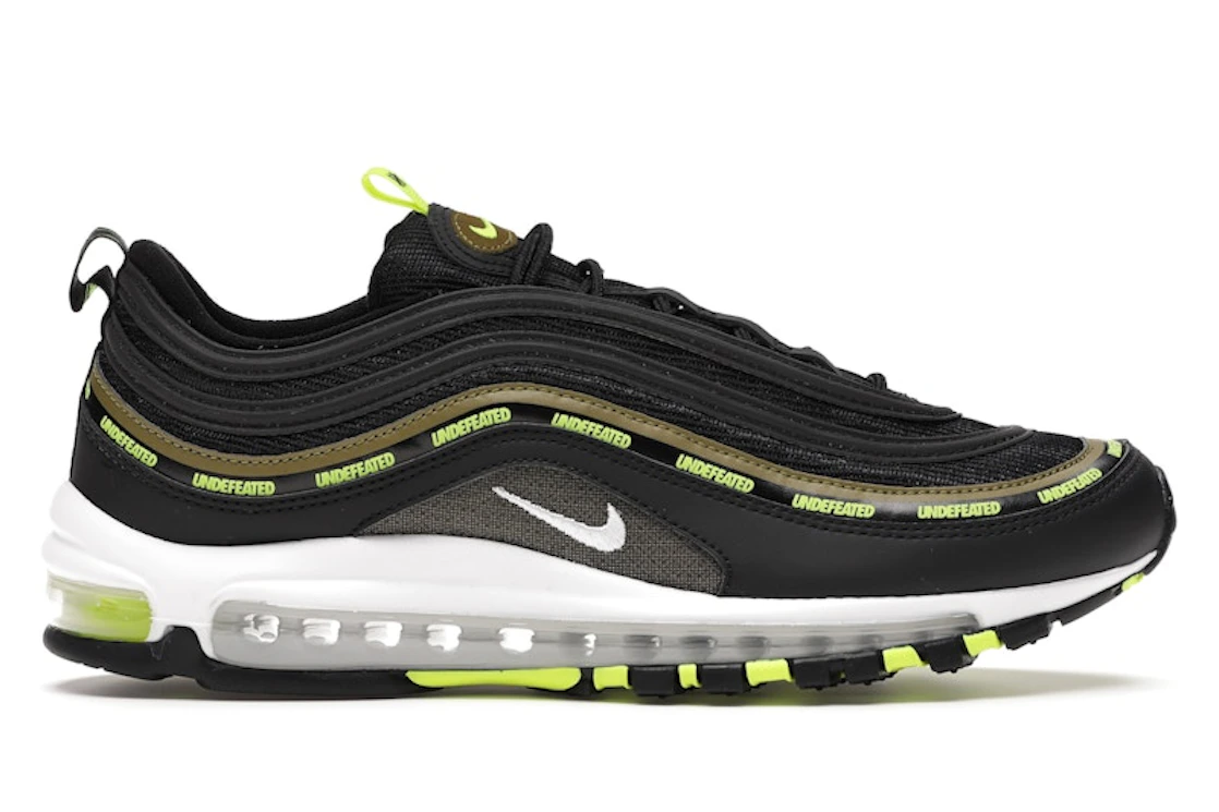 Nike Undefeated X Air Max 97 Running Black VoltMilitia Green