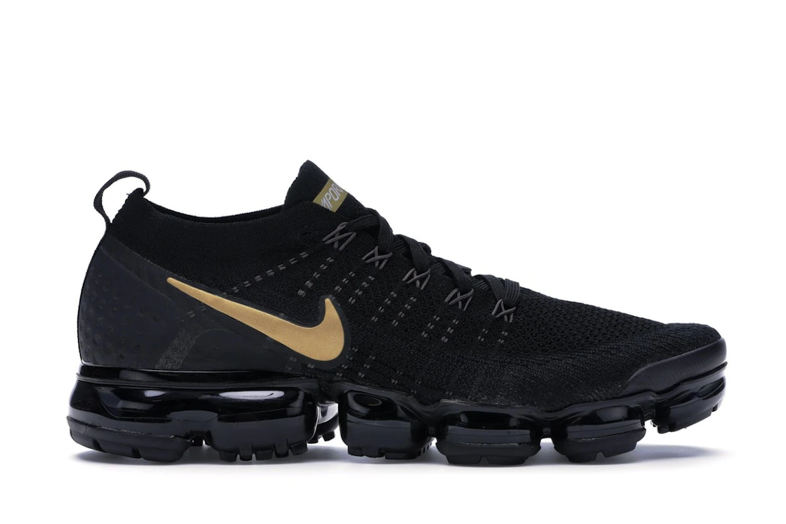 Nike Air VaporMax 2 Black Metallic Gold