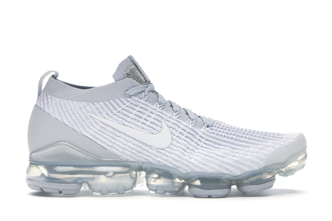 Nike Air VaporMax Flyknit 3 Pure Platinum Running Whitesilver (AJ6910-100)