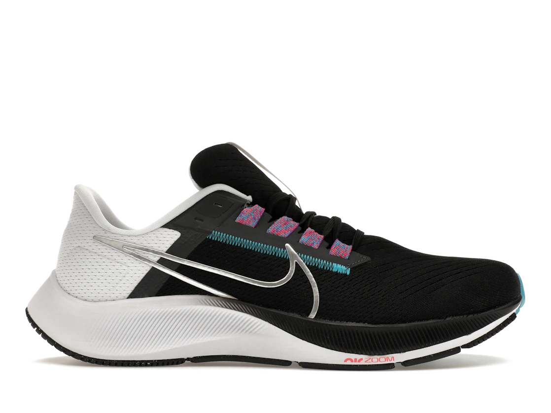 Nike Air Zoom Pegasus 38 Black White Chlorine Blue