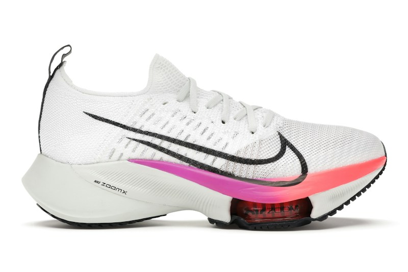 Nike Air Zoom Tempo Next% Flyknit White Hyper Violet Flash Crimson