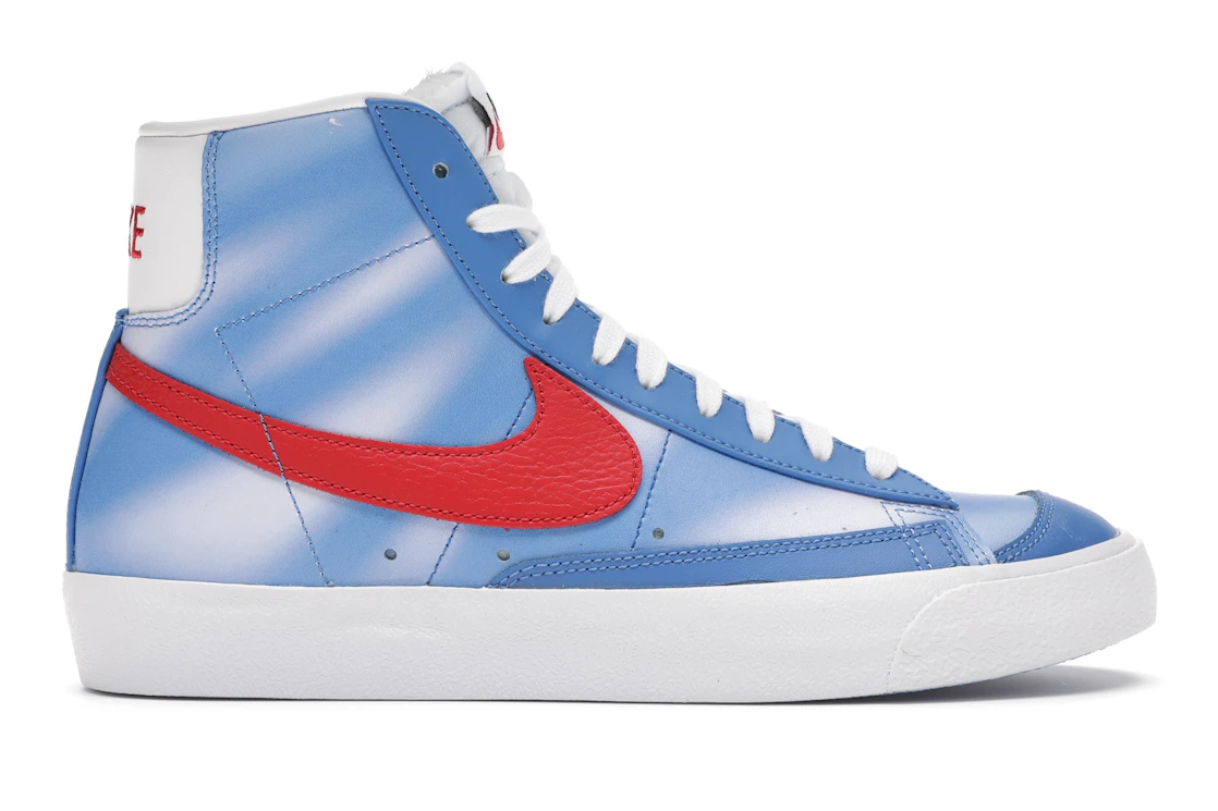 Nike Blazer Mid White Blue Red
