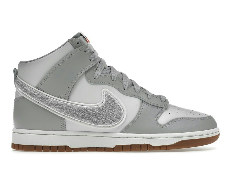 Nike Dunk High University Chenille Swoosh Light Smoke Grey